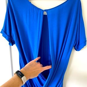 Beautiful Reiss royal blue open back top